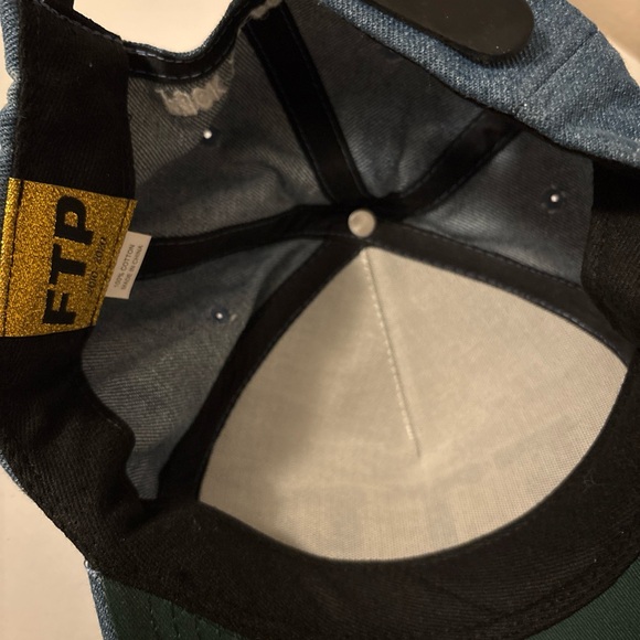 thumbnail image 2 of Blue Denim Snapback Trucker Cap With Embroidered Logo Miller 2 of 10